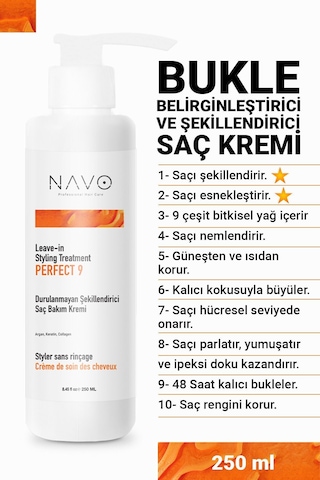 Bukle Belirginleştirici Durulanmayan Saç Kremi - Kıvırcık Saçlar İçin - Sülfatsız - 250ml