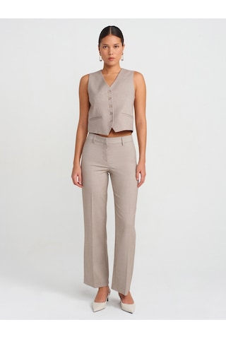 Dilvin 60564 Kayışlı Yelek Camel CAMEL