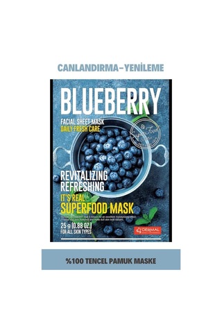 Yenileyici Ve Canlandırıcı Tüm Cilt Tipleri İçin Yaban Mersini Maskesi 25 Gr
