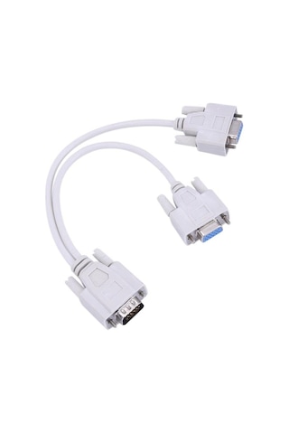 Vga Y Splitter Dönüştürücü Çevirici Çoklayıcı Switch Kablosu Dişi