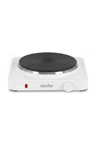 Simfer HP1500W Beyaz Hot Plate Tek Gözü Elektrikli Ocak