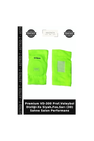 Premium Vd-300 Prof.voleybol Dizliği-xs Siyah,fos,sarı 30 Sahne Salon Performans Siyah - Sarı