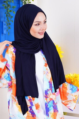 Unika Boutique Kadın Penye Şal Kaymaz Lacivert