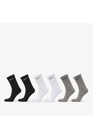 Nike Everyday Plus Pamuklu Unisex Siyah Gri Beyaz 6 Çift Çorap