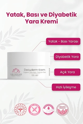 Laviaderm Decuderm Yatak Yarası ve Açık Yara Kremi 100 ML