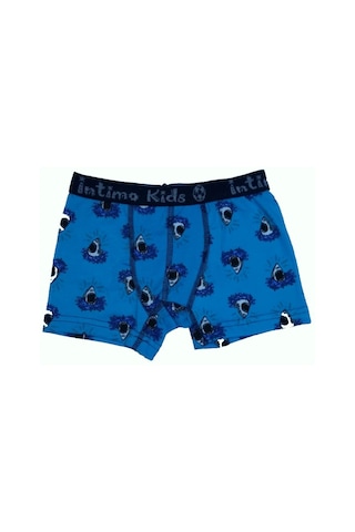 12 Li Paket İntimo Kids Erkek Çocuk Desenli Likralı Boxer 001