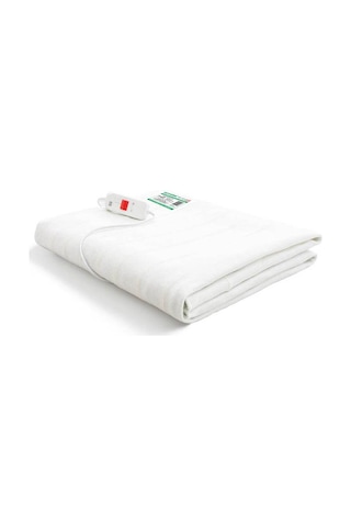 Omak Tek Kişilik Elektrikli Battaniye(90x145)-CE Kalite Belgeli Beyaz