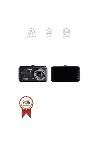 Torima Ta-04 Siyah 1080p Araç İçi Lcd Dokunmatik Ekranlı Gece Görüşlü Ön Ve Arka Araç Kamerası
