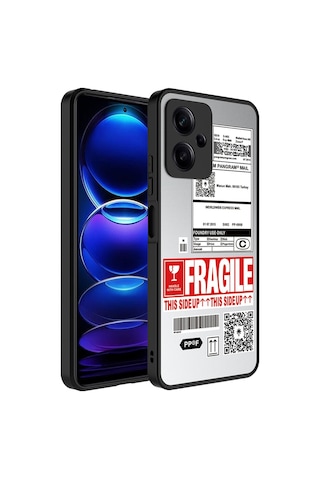 Xiaomi Redmi Note 12 5g Kılıf Aynalı Desenli Kamera Korumalı Parlak Zore Mirror Kapak Fragile