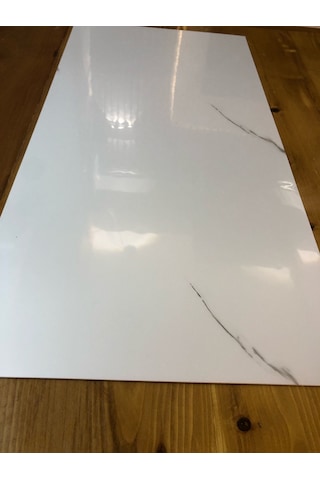 30x60cm Beyaz Mermer Desenli Yapışkanlı Banyo Wc Mutfak Paneli