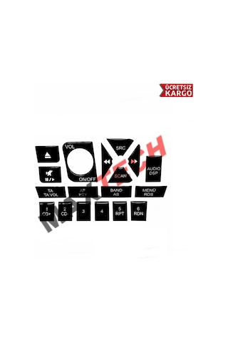 Fiat Albea Teyp Tuş Takımı Pianoblack Albea Tuş Takı.