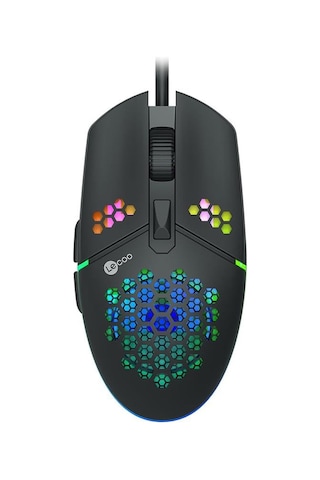 Lecoo Ms105 3200 Dpı 6 Tuşlu Kablolu Rgb Led Aydınlatmalı  Gaming Oyuncu Mouse