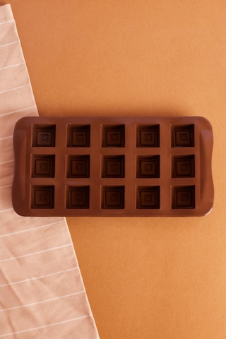 Silikon Çikolata Kalıbı Buzluk Kare Buz Kalıbı Pratik 21x10 Cm