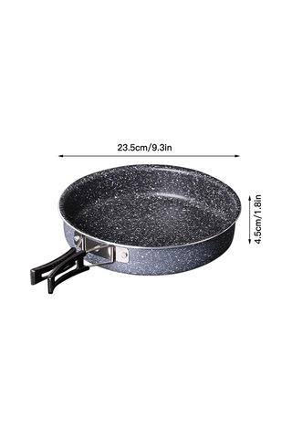 Neevoyu Hafif Katlanabilir Yapışmaz Kamp Omlet Tavası - Hızlı Isınma, Taşınabilir Çok Renkli