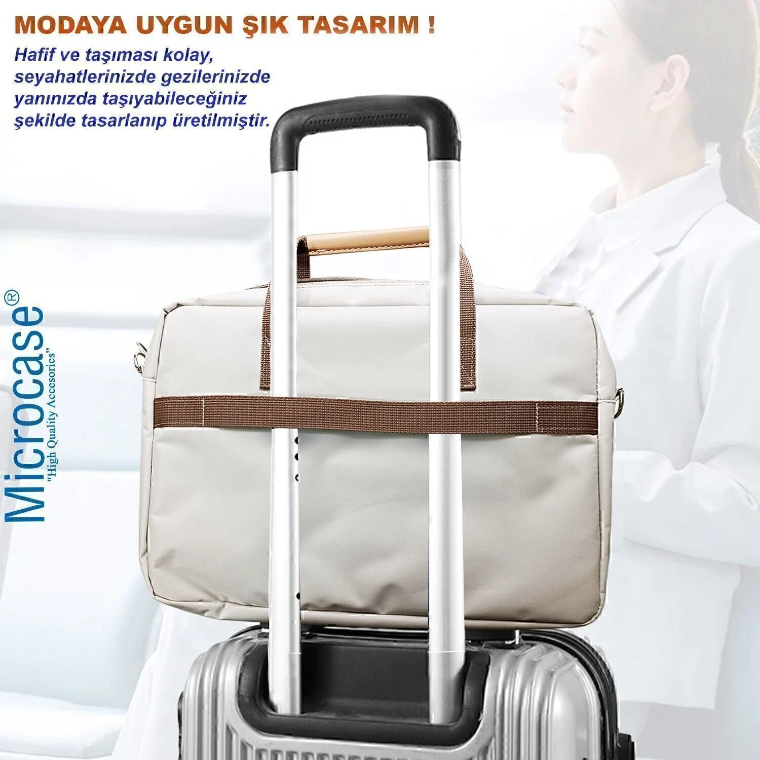 Microcase Honor Magicpad 4 12.3 İnch İle Uyumlu Apple Uyumlu MacBook Çantası+türkçe Klavye+mouse+tablet Standı Beyaz Al5165 Diğer