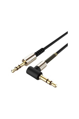 3.5mm Aux Kablosu Jak Erkek Erkek L Tipi 1 Metre Ses Aktarım Kablosu 5047 Belirtilmemiş