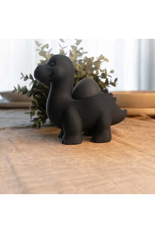 Northcity 3d Baskı Dinozor Yumurtalık - Sevimli Eggosaurus Yumurta Tutucu-siyah Altın - Siyah