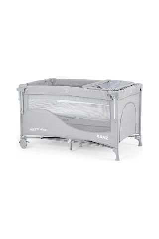 Kanz Pretty+plus Anne Yanı & Oyun Parkı Park Yatak Gri