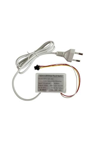 220v Girişli Renk Ayarlanabilir Dokunmatik Touch Ayna Arkası Sensör 12v 1a Banyo Aynası Sensörü Mobilya Sensörü