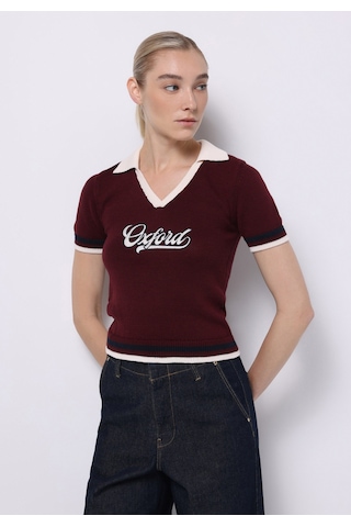 Colin's Colins Slim Fit Kadın Bordo Kazak Cl1075511 Q1.v1 Brd Bordo