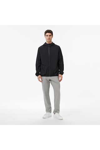 Nautica Erkek Siyah Regular Fit Kapüşonlu Su İtici Montdüzj65006t