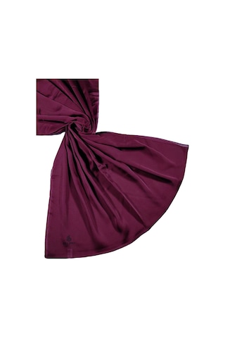 Mim Eşarp Mısırlı Eşarpları Düz Renk Vual Twill Şal Bordo