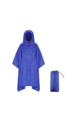 Lemestar Outdoor Yağmurluk: Geniş Kenarli Kaputlu, Çift Taraflı Snap Butonlu, Ön Cep Ve Güneş Barınımı Özelliği İle Mavi Renk