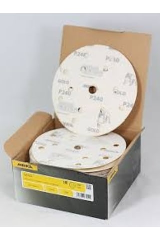Mırka Gold 150Mm Cırtlı 6 1D - Zımpara 100 Adet -320 Kum