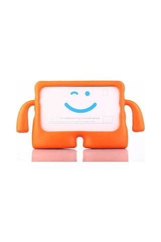 Galaxy Uyumlu  Tab 3 Lite 7.0 Zore İbuy Standlı Tablet Kılıf - Turuncu Arka Kapak