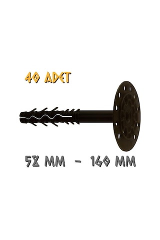 Made Siyah İzolasyon Strafor Dübeli - Boy: 160 - 40 Adet