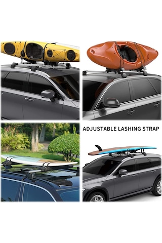 Lemestar "dayanıklı Nylon Bağlama Kayışı - 600lb Kapasiteli, Motosiklet, Bagaj, Sörf Tahtası İçin"