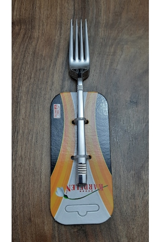 Kardelen 6 Adet Turkuaz Tatlı Çatal gümüş