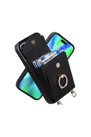 Bloomnest Cbtx İphone Uyumlu 14 Pro Halka Tutucu Kılıfı - Rfıd Yuva Ve Uzun Kordon Diğer