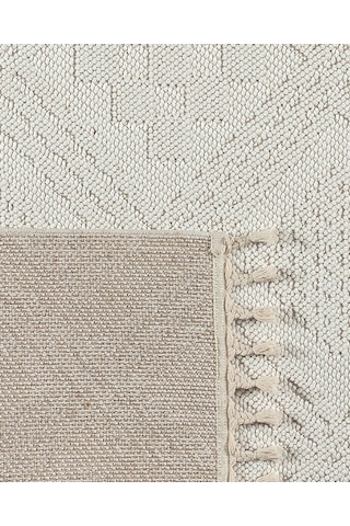 Madame Coco Rayford Saçaklı Halı - Kemik - 200x300 Cm Çok Renkli