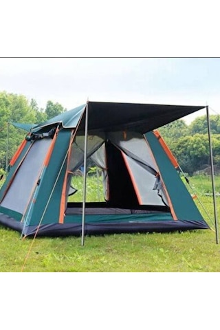 Andoutdoor 8 Kişilik Otomatik Kamp Çadırı Koyu Yeşil
