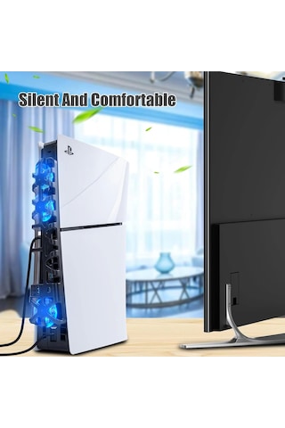 Ps5 Konsolu İçin Soğutma Fanı Ps5 Slim Oyun Aksesuarları Tp5-3538s