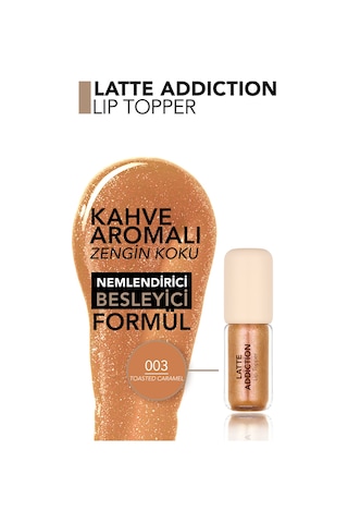 Flormar Latte Besleyici Etkili & Kahve Aromalı Dudak Parlatıcısı 003toastdcaramel