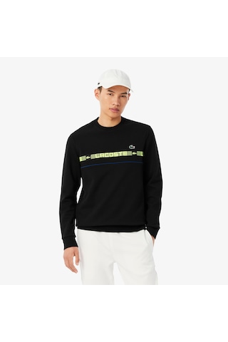 Lacoste Sh4767 Erkek Sweatshirt Siyah