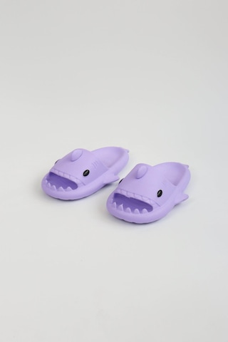 Wagoon Wg500 Köpekbalığı Mor Unisex Tam Ortopedik Terlik Shark Slides Mor