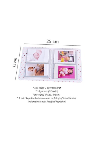 Instax Polakart Fotoğraf Albümü 6x9 Ebat 65 Foto