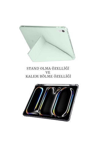 Apple Uyumlu iPad A16 11. Nesil Ve 10. Nesil A3355 A2757 Tablet Kılıfı Tablet Kalemi Ekran Koruyucu Set Tablet Kılıfı
