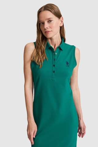 U.s. Polo Assn. Kadın Koyu Yeşil Elbise Örme 50323571-vr079 Koyu Yesıl