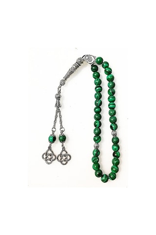 Malahit - Malakit Doğaltaş Tesbih - Tespih - Yeşil Malahit