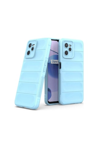 Gld-spt- Newface Realme C35 Kılıf Optimum Silikon - Sky Blue
