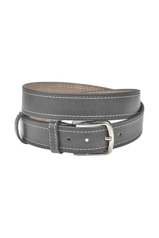 Deepsea Erkek Siyah 4 Cm Yanları Dikişli Suni Deri Kemer 2402641 Siyah