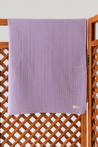 Organik Pamuk Ekstra Yumuşak 4 Katlı Müslin Battaniye Lavanta 85x100 CM Açık Mor
