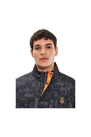 Galatasaray Erkek Yağmurluk E251041 Siyah - Antrasit