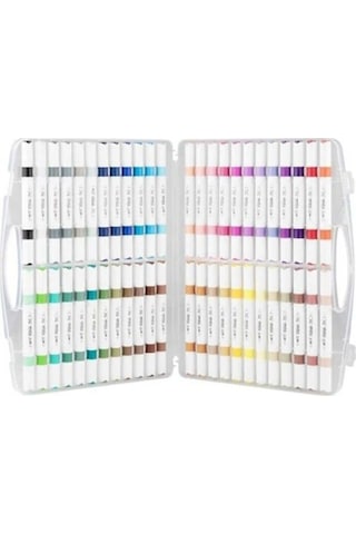 Art X Acrylic Duo Marker Çift Uçlu Su Bazlı Boyama Kalemi 48 Renk Set