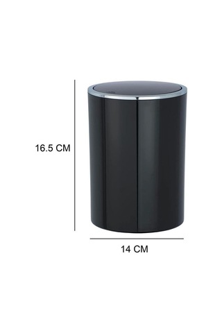 2 Li Çöp Kovası Siyah İnka Model 25,5 X 18,5 16,5 X 14 Çok Renkli