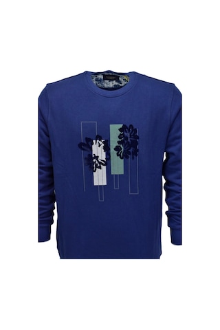 Erkek Baskılı Spor Sıfır Yaka Sweatshirt R2201 Bgl-st03191 001